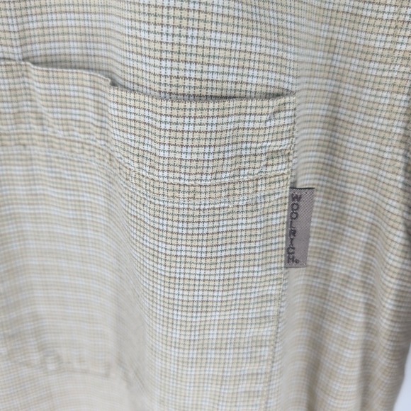 Vintage Woolrich Short Sleeve Chest Pocket‎ Button-Down Shirt Beige Size L - Picture 5 of 9